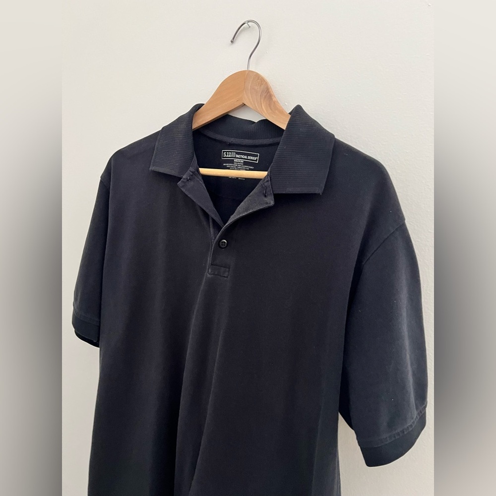 5.11 Tactical Black Polo Shirt - Picture 3 of 5